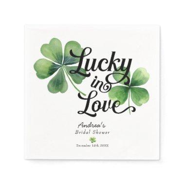 Lucky in Love | Watercolor  Napkins