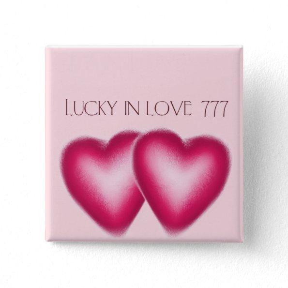 Lucky in Love wedding buttons