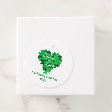 Lucky In Love Wedding Event Favor Tags