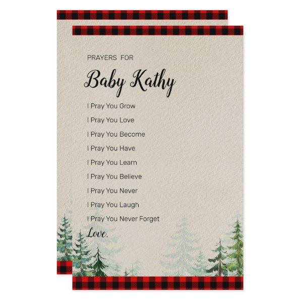 Lumberjack Red Plaid Prayers for Baby