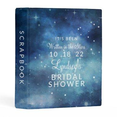 Lunar Sky Full Moon Stars Bridal Shower Scrapbook Mini Binder