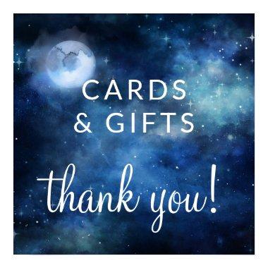 Lunar Sky Moon  & Gifts Wedding Table Sign