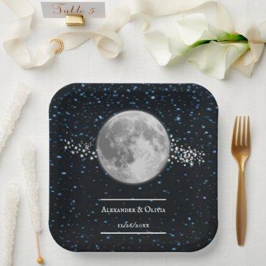 Lunar Wedding Shower Paper Plate