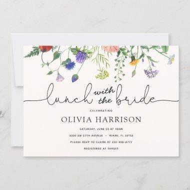 Lunch with the Bride Wildflower Shower Invitations