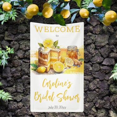 Luscious Lemon Cake Ginger Tea Bridal Shower Banner
