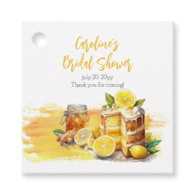 Luscious Lemon Cake Ginger Tea  Favor Tags