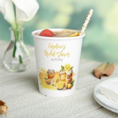 Luscious Lemon Cake Ginger Tea  Paper Cups