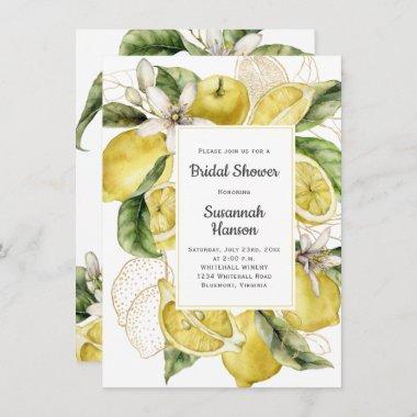Luscious Lemons Bridal Shower Invitations
