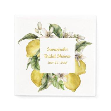 Luscious Lemons Bridal Shower Napkins