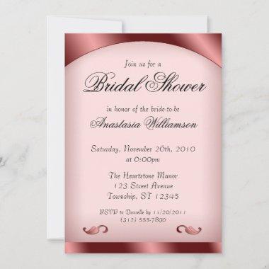 Luscious Pink Bridal Shower Invitations
