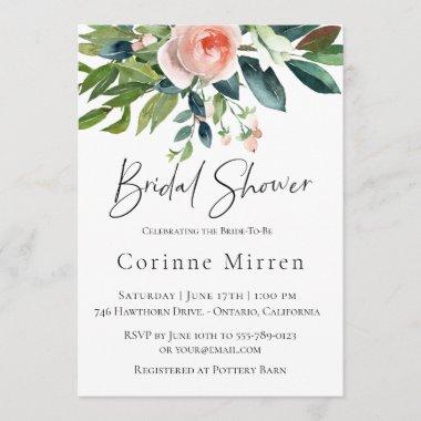 Lush Garden Floral Bridal Shower Invitations