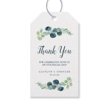 Lush Greenery and Eucalyptus Thank You Favor Gift Tags