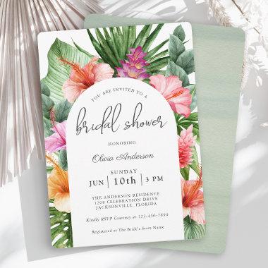 Lush Tropical Floral  and Luau
