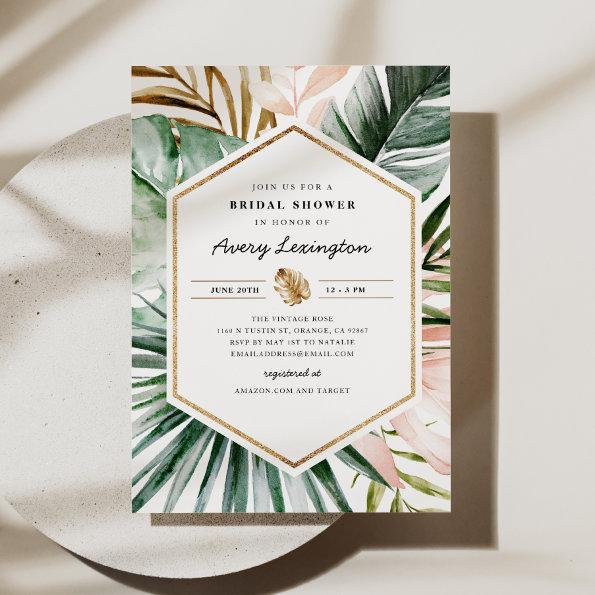Lush Tropics Bridal Shower Invitations