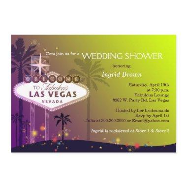 Luxe Las Vegas Strip Bridal Shower Invitations