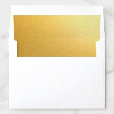 Luxurious Gold Modern Glamour Golden Elegant Envelope Liner