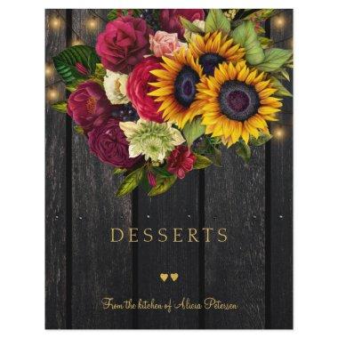 Luxury elegant rustic gold script cookbook divider