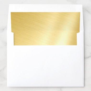Luxury Gold Glamour Golden Template Elegant Envelope Liner