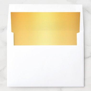Luxury Gold Glamourous Elegant Modern Golden Envelope Liner