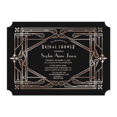 Luxury Gold Great Gatsby Art Deco