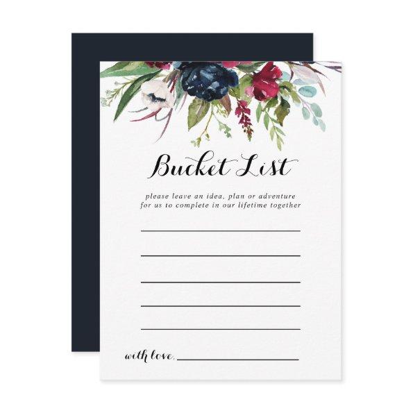 Luxury Whimsical Boho Floral Bucket List Invitations