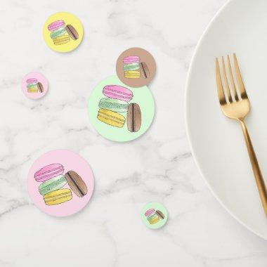 Macaron French Pastry Cookies Macarons Patisserie Confetti