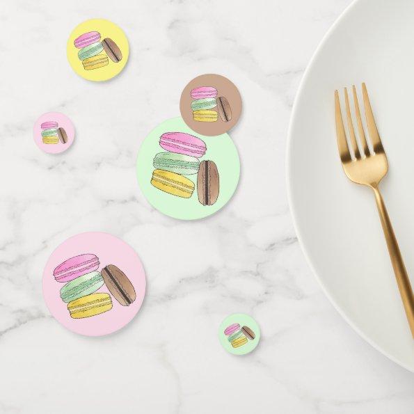 Macaron French Pastry Cookies Macarons Patisserie Confetti