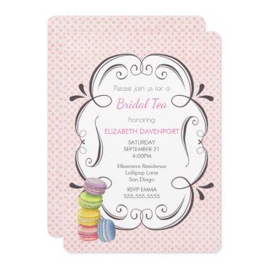 Macarons and Pink Polka Dots Bridal Tea