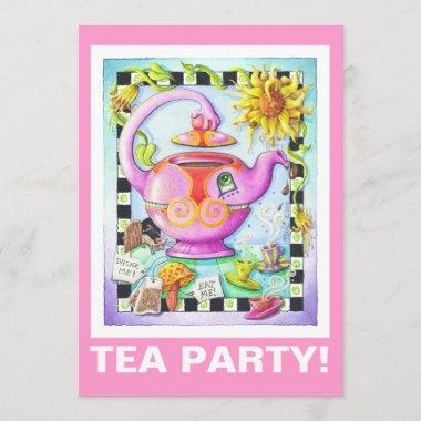 MAD ABOUT TEA PARTY Invitations