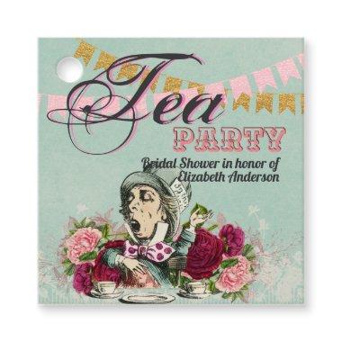 Mad Hatter Alice Vintage Tea Party  Favor Tags