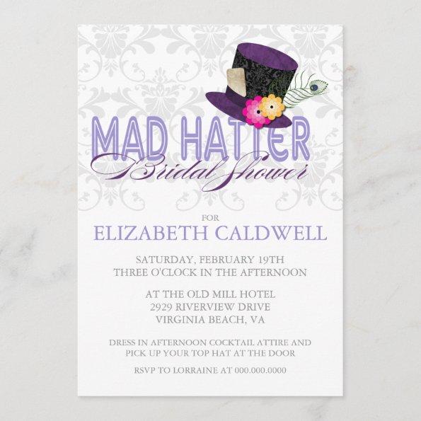 Mad Hatter Bridal Shower Invitations