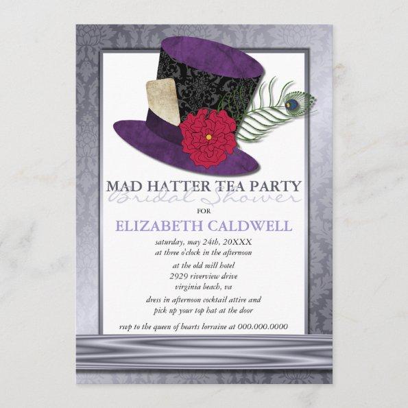 Mad Hatter Bridal Shower Invitations