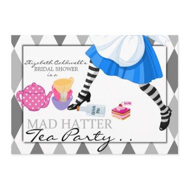 Mad Hatter Bridal Shower Tea Party Invitations