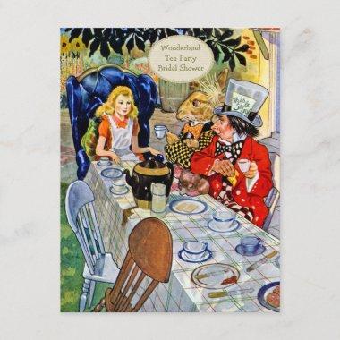 Mad Hatter's Tea Party Bridal Shower Invitations