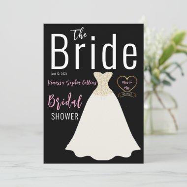 Magazine Cover Bridal Shower Invitations