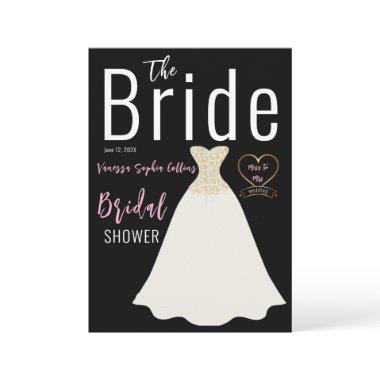 Magazine Cover Bridal Shower Invitations