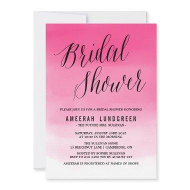 Magenta Watercolor Ombre