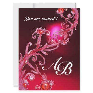 MAGIC BERRIES 4,MONOGRAM red burgundy