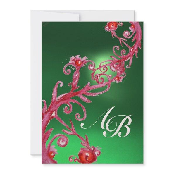 MAGIC BERRIES 4,MONOGRAM red jade gold