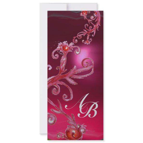 MAGIC BERRIES 4,MONOGRAM red ruby white silver