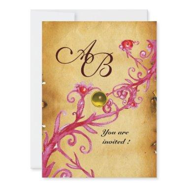 MAGIC BERRIES MONOGRAM Parchment Yellow topaz