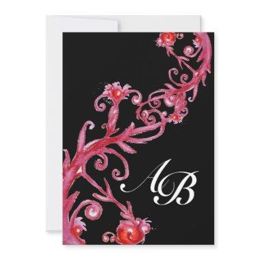 MAGIC BERRIES,MONOGRAM red black