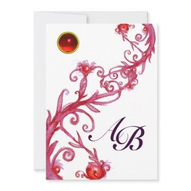 MAGIC BERRIES,MONOGRAM red ruby