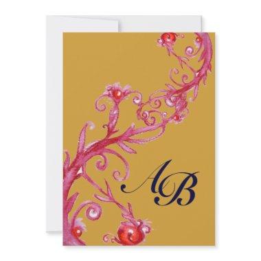 MAGIC BERRIES,MONOGRAM red yellow
