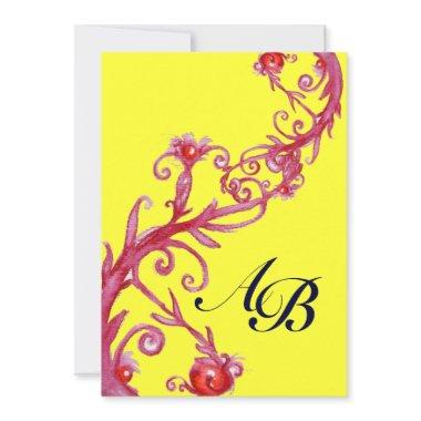 MAGIC BERRIES,MONOGRAM red yellow