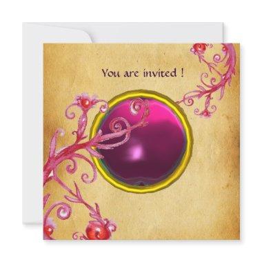 MAGIC BERRIES PARCHEMENT GEM red ruby