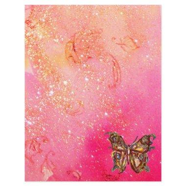 MAGIC BUTTERFLY IN GOLD SPARKLES