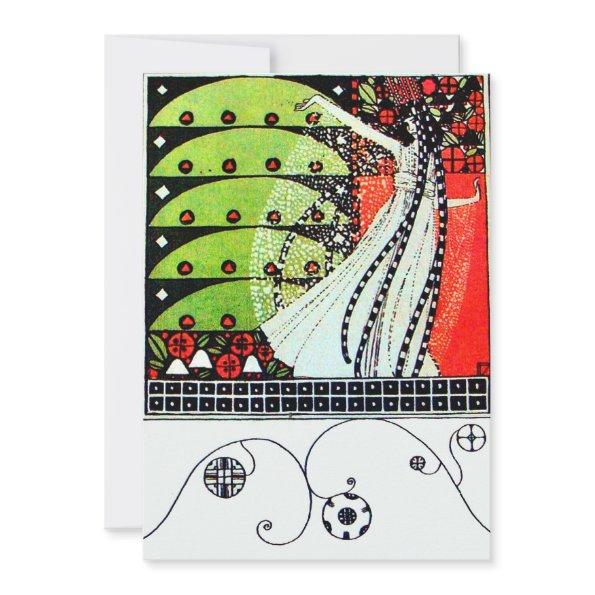 MAGIC OF THE SPRING ,bright red black white green