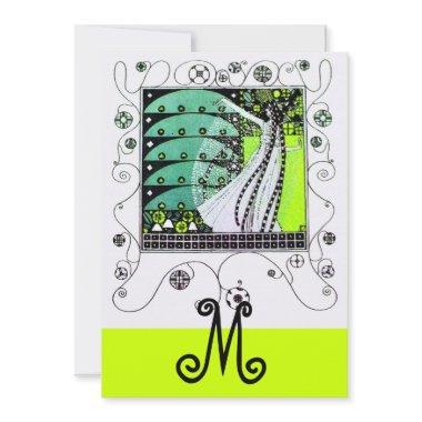 MAGIC OF THE SPRING ,bright yellow green black