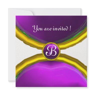 MAGIC RINGS ,MONOGRAM gem purple ice